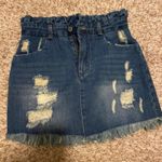 These Three Boutique Jean Paper bag Skirt Photo 0