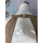 Tan Beige Textured Halter Cut Out One Piece Swimsuit Plus Size 2XL Photo 10