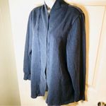 Zella Z by Open Cardigan Sweatshirt Blue L Photo 2