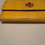 Tory Burch  Kira Exotic‎ Envelope Continental Wallet Color Daisy Photo 3