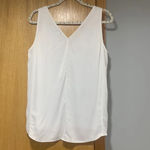 Nordstrom  Double V-Neck Top in Ivory Cloud - Size Large Photo 3