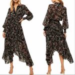 MISA Los Angeles  Zahra Paisley Dark Floral Midi Dress Size small Photo 15