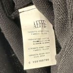 Philosophy di Alberta Ferretti Black Knit Satin Ruffle Scoop Neck Top Size L Size L Photo 5