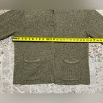 Woolrich  knit cardigan green speckled size XL women’s button down with pockets Photo 6
