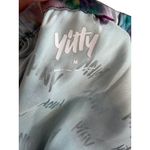 YITTY Fabletics Lizzie Multicolor Logo Silky Tank Top Size Medium Purple Photo 8