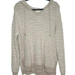 NWT Artelier By Nicole Miller Women’s Pullover Sweater Hoodie Beige Size Medium White Photo 0