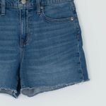 J.Crew  Womens High Rise Denim Shorts Size 25 Blue Wash Frayed Hem Casual Boho Photo 4