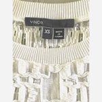 Vince White Cotton Semi-sheer Textured Pullover Short Sleeve T-Shirt XS Photo 5