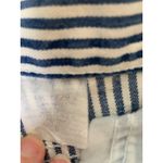 Vintage High Waist Blue Striped Jean Shorts 29" waist Fisherman Core Photo 2
