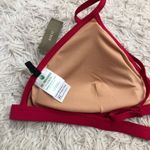 J.Crew Ribbed Triangle Bikini Top Hot Pink Size 3X Photo 3