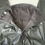 Banana Republic NWT BANANA REBUPLIC Vegan Leather wide leg Jumpsuit Size 4 Black strapless Photo 7