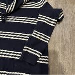 Tommy Hilfiger  Navy White Striped Long Sleeve Cowl Neck Top Women’s Size Medium Photo 3