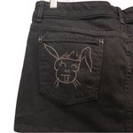 Citizens of Humanity Vtg Y2K Mini Jean Skirt Size 30 Skull & Bunny Pockets Black Photo 4