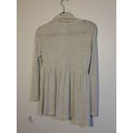 Kische Drape Cardigan Lightweight Open Front Comfy Knit Heather Gray S Photo 4