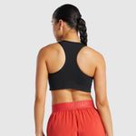 Gymshark ESSENTIAL RACER BACK SPORTS BRA Black Size Medium Photo 1