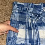 Robert Rodriguez Robert Rodriquez Hollie Plaid Ruffle Paperbag Tie-Waist Trouser Pant Blue 6 Photo 6