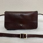 Vera Pelle  Dark Brown Genuine Leather Flap Crossbody Bag Photo 3