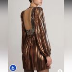 Sabina Musáyev Wendy Dress in Bronze Size M Brown Size M Photo 1