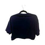 AMI Alexandre Mattiussi Embroidered Logo Cropped Crewneck T Photo 3