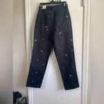 PacSun  Black Rose Embroidered High Waisted Jeans size 26 NWT Photo 2