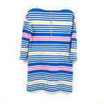 Lilly Pulitzer size small long sleeve striped dress blue white yellow pink Photo 1