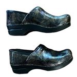 Dansko Professional Patent Iridescent Clog Mule Slip On Black Purple Size 40 Photo 2