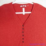 Madewell NEW Plus Asherton Waffle Henley Sweater in red, 2X Photo 9