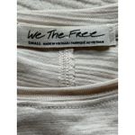 Free People We The Natasha Tee Small White Ruffles Ruched Long Sleeves Top Fall Photo 3