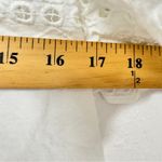 Nicole Miller Artelier  White Lace Cropped Blouse Womens S Cotton Cottage Core Photo 10