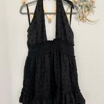 Aerie Black Eyelet Halter Top Dress XL Photo 2