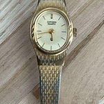 Citizen  Ladies Watch Vintage Gold Tone Bracelet, Dial, Hands,  Markers Photo 3