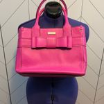 Kate Spade Villabella Quinn Leather Pink Bow polka Dot Purse Tote Bag Photo 0