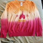 EUC Disneyland  Parks Disney World  Gradient Castle Hoodie Size Small Rare Photo 0