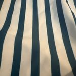 Women's Teal White Striped Bikini Swim Bottom High Waist Med Coverage XL New Blue Photo 2