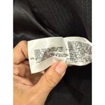 ZARA NWT Crop Pinstripe Notched One-Button Blazer Dark Gray Women's Size Medium Photo 4