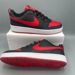 Nike Court Borough Low 2 GS Big Girl Color Black/University Red-White 5.5Y Photo 12