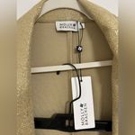 Molly Bracken  Gold Suit Shimmer Blazer and Shorts Photo 4