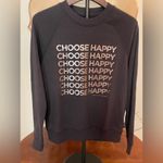 Spiritual Gangster 🪬Women’s  Black Graphic Sweatshirt Choose Happy LNC Sz Small Photo 2