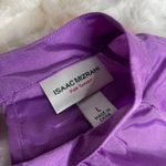 Isaac Mizrahi for Target Purple Shiny A Line‎ Dress Size L Size L Photo 1