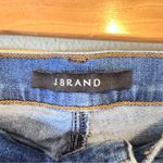 J Brand  Blue Raw Hem Skinny Jeans Womens 28 Y2K mid Rise Exposed Seam Denim Fall Photo 2