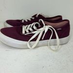 Vans  Burgundy and White Sneakers Photo 2