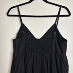 Quince Black Smocked Bodice Spaghetti Strap Maxi Dress Size S Pockets Photo 8