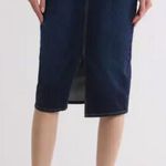 7 For All Mankind NWT  Easy Pencil Denim Skirt Dark Indigo Sz 31 $125 Photo 0