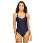 PilyQ New.  navy scoop one piece. Small Normally $148 Photo 5