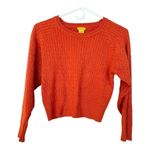 Daisy Orange Crop Pullover Sweater Size M Size M Photo 3