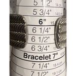 Vintage Silver Tone Cuff Bracelet Cable Design X Twist Statement Estate 6.5" Photo 4
