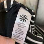 Athleta Black & White Striped Stretchy Dress with Low Cut Back Size S Photo 6