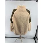 Jacqueline de Yong Green Quilted Cream Fleece Jdyiza Teddy Mix Jacket Size XL Green Photo 4
