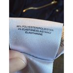 Anne Klein Blue Blouse With Gold Zippers Medium M Top Work Office Photo 5