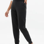 Athleta  Coaster Luxe High Rise Black Jogger Pants Womens Athleisure Large Petite Photo 0